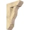 Ekena Millwork Funston Slat Rough Sawn Bracket w/ Offset Brace, Douglas Fir, 8"W x 22"D x 34"H BKT0806X22X34FST06RDF - alternate 1